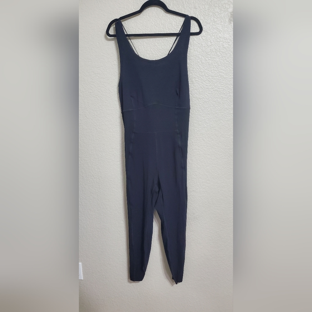 Nike Yoga Dri-FIT Tight Fit Black Jumpsuit 7/8 Length Women's Plus Size 2X NWT
